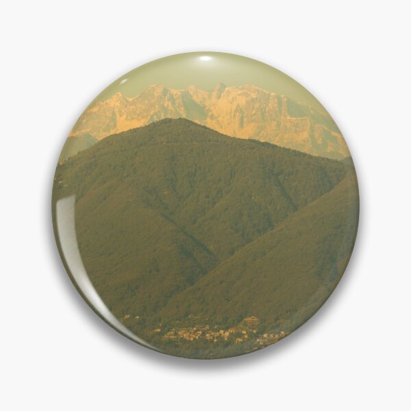 Item preview, Snow-capped Mountain Peak Monte Rosa and Alpine Lake Maggiore in a Sunny Day designed and sold by Mats Silvan.