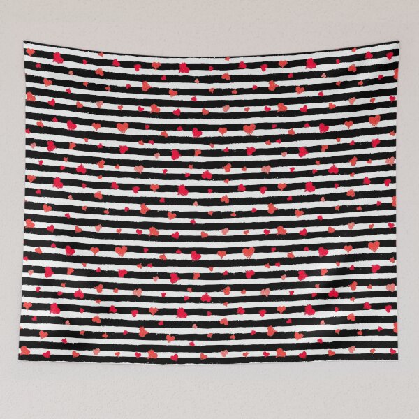 Item preview, Vector Stripe Pattern with Hearts designed and sold by amovitania.