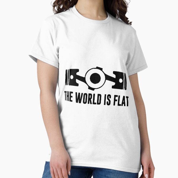 Item preview, The World is Flat Engine Cylinder Shaft Funny Engine Car Design Happy Apparel Essential Inspiration Joy Mood Funny designed and sold by DesignByHeartUK.