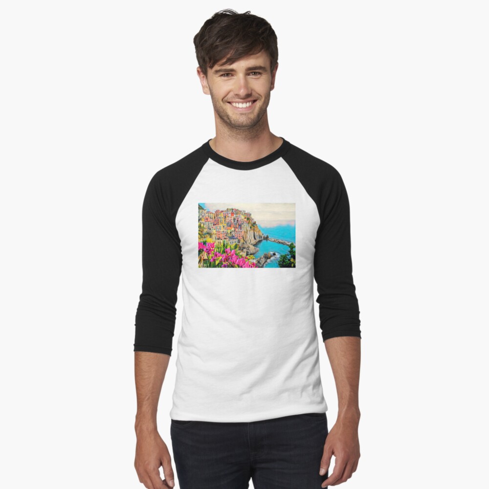 Item preview, Baseball ¾ Sleeve T-Shirt designed and sold by Sofia-Draws.