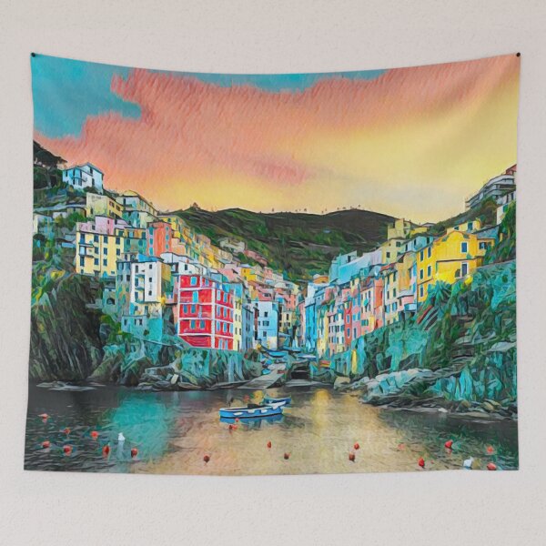 Item preview, Cinque Terre Travel designed and sold by Sofia-Draws.