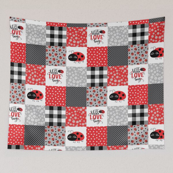Item preview, LadyBird plaid flower cute pattern designed and sold by HarleyGarner.