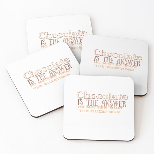 Item preview, Chocolate Is The Answer  designed and sold by Leo Bennett.