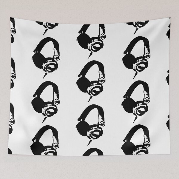 Item preview, Music Headphone Smile Music Man Love Music Headphone Craze musical Art Design Happy Apparel Essential Inspiration Joy Mood Funny designed and sold by DesignByHeartUK.