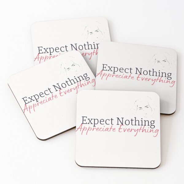 Item preview, Expect Nothing Appreciate Everything - Motivation Quotes designed and sold by shellagrash.