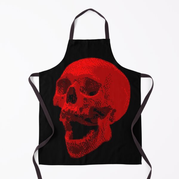 Item preview, Red Pixel Art Pixelated Skull pixel skull designed and sold by xenxanses2.