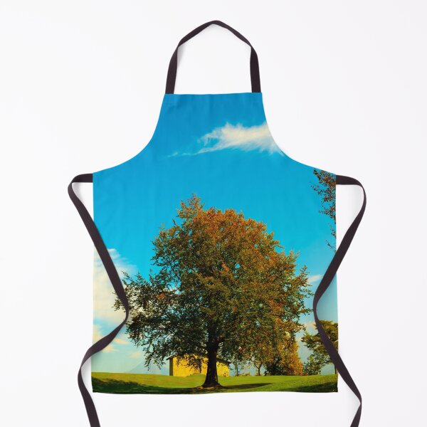 Item preview, Tree and House on the Field with Mountain View in Autumn designed and sold by Mats Silvan.