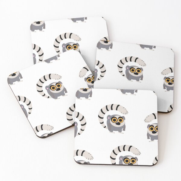 Item preview, Lemur in cartoon style. Seamless pattern. designed and sold by HarleyGarner.