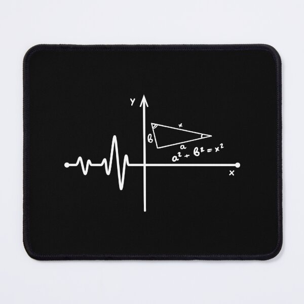 Item preview, Heartbeat Math Love Art Design. Math favorite school subject. White line. designed and sold by epicmarketing.