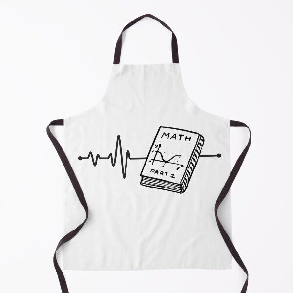 Item preview, Heartbeat Math Book Love Art Design. Math favorite school subject. Black line. designed and sold by epicmarketing.