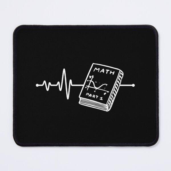 Item preview, Heartbeat Math Book Love Art Design. Math favorite school subject. White line. designed and sold by epicmarketing.