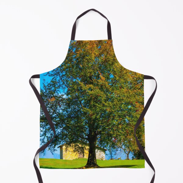Item preview, Tree and House on the Field with Mountain View in Autumn designed and sold by Mats Silvan.