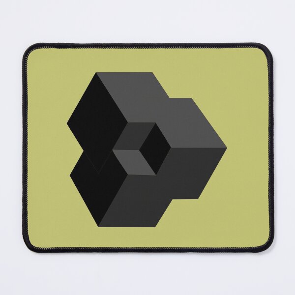 Item preview, Black 3D Isometric Cubes designed and sold by infinitewave.