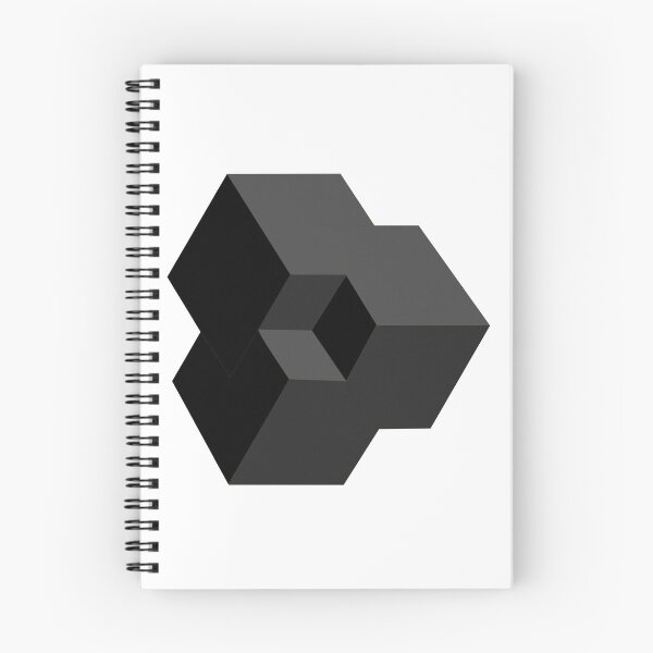 Item preview, Black 3D Isometric Cubes designed and sold by infinitewave.