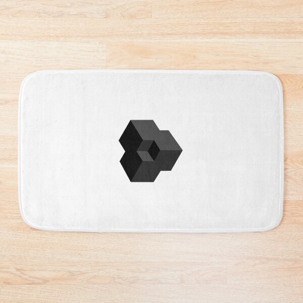 Item preview, Black 3D Isometric Cubes designed and sold by infinitewave.