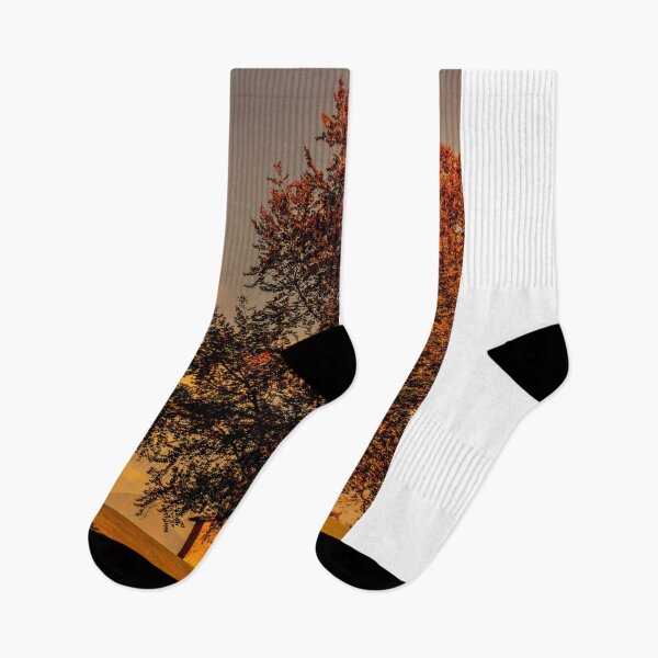 Item preview, Tree and House on the Field with Mountain View in Autumn designed and sold by Mats Silvan.