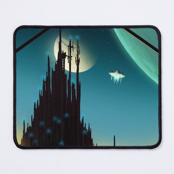 Item preview, Sci-fi Cityscape Art Print designed and sold by RalphTArt.