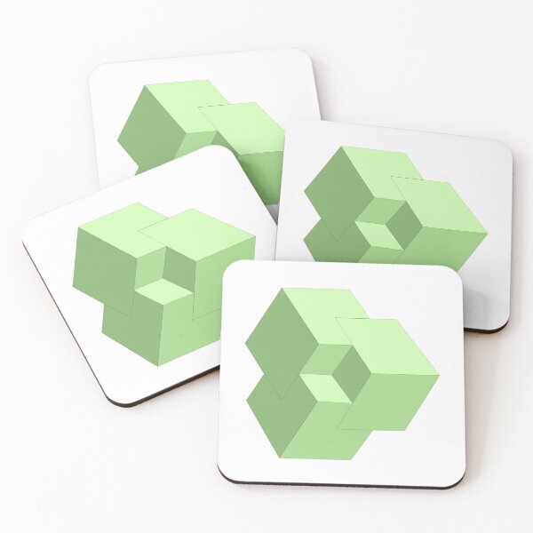 Item preview, Green 3D Isometric Cubes designed and sold by infinitewave.