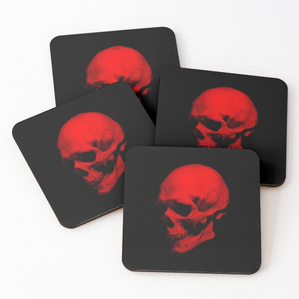 Item preview, Red Pixel Art Pixelated Skull pixel skull  designed and sold by xenxanses2.