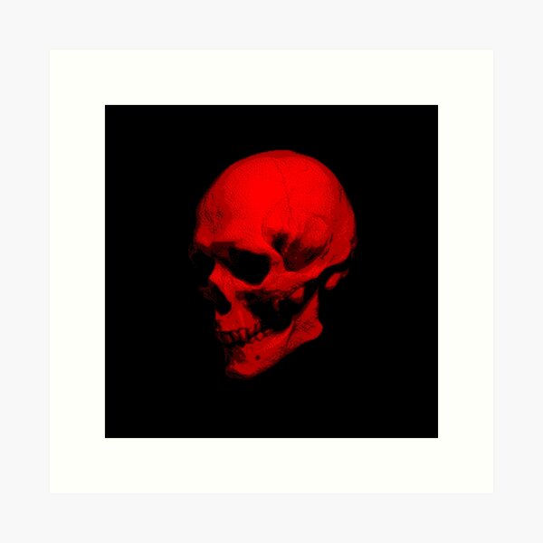 Hvor flåde officiel Pixel Skull Art Prints for Sale | Redbubble