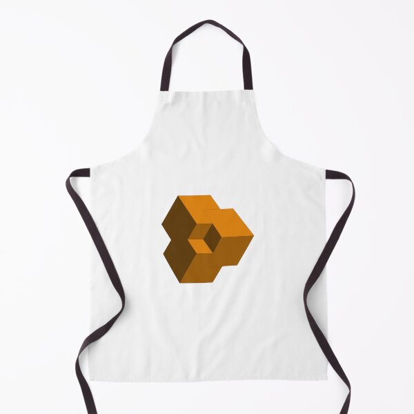 Item preview, Orange 3D Isometric Cubes designed and sold by infinitewave.