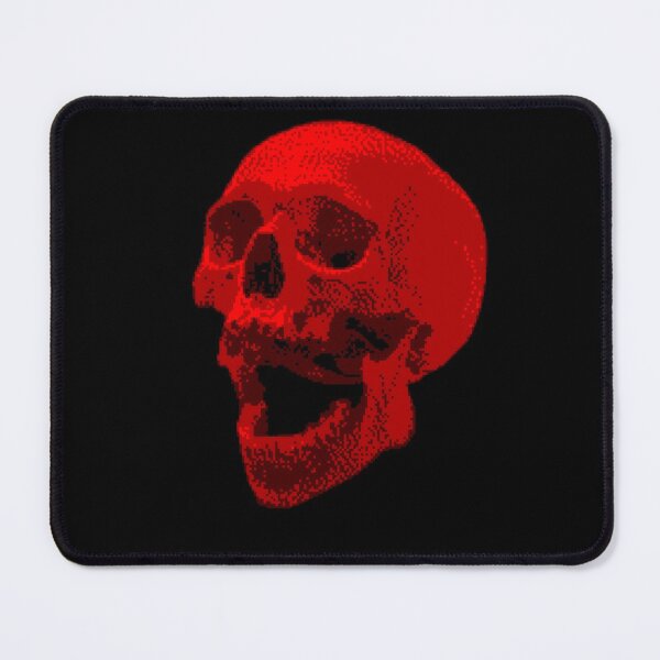 Item preview, Red Pixel Art Pixelated Skull pixel skull designed and sold by xenxanses2.