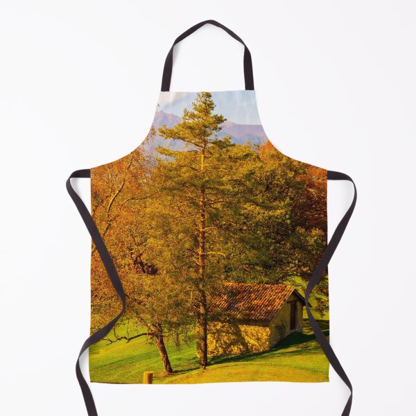 Item preview, Tree and House on the Field with Mountain View in Autumn designed and sold by Mats Silvan.