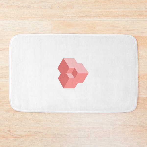 Item preview, Pink 3D Isometric Cubes designed and sold by infinitewave.