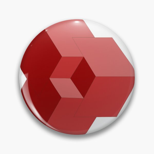Item preview, Red 3D Isometric Cubes designed and sold by infinitewave.