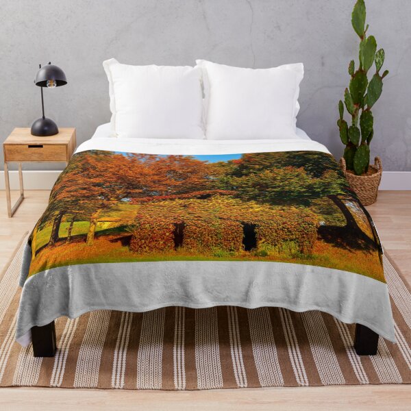 Item preview, Trees and House on the Field with Mountain View in Autumn designed and sold by Mats Silvan.