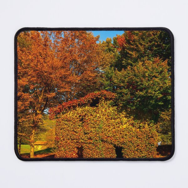 Item preview, Trees and House on the Field with Mountain View in Autumn designed and sold by Mats Silvan.