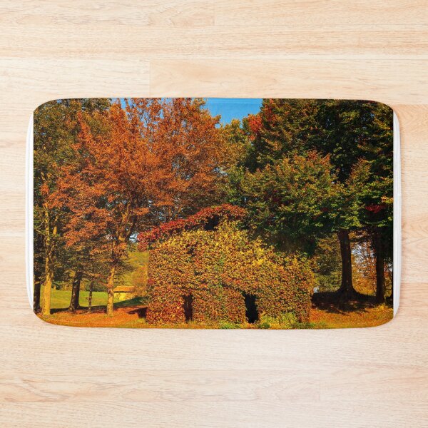 Item preview, Trees and House on the Field with Mountain View in Autumn designed and sold by Mats Silvan.