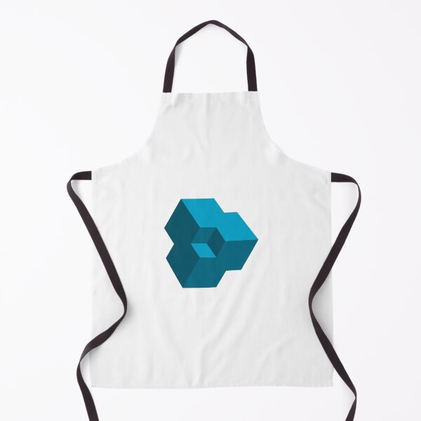 Item preview, Turquoise 3D Isometric Cubes designed and sold by infinitewave.