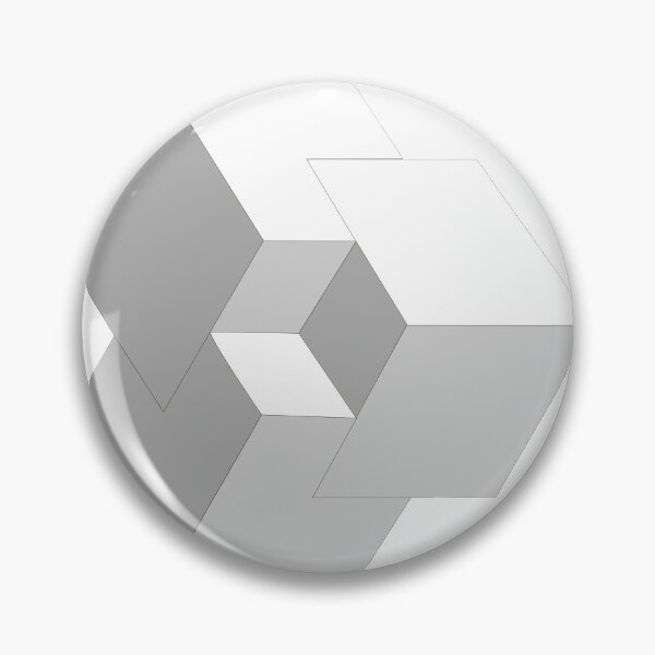 Item preview, White 3D Isometric Cubes designed and sold by infinitewave.