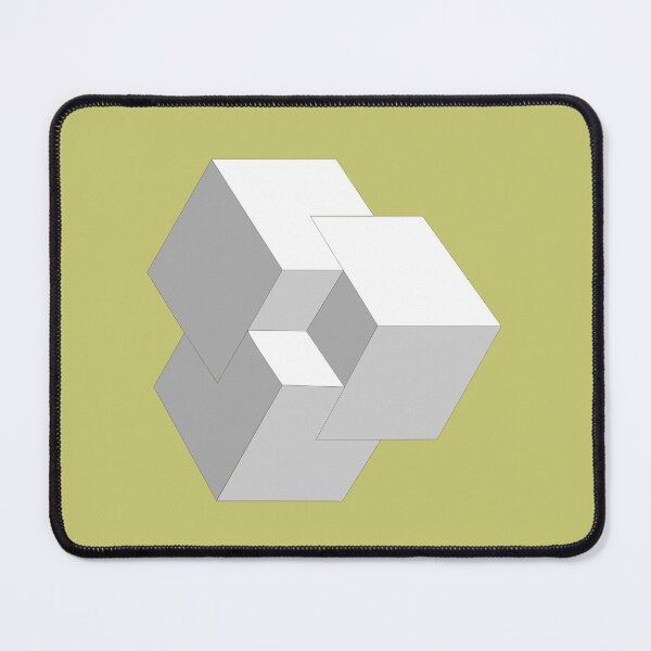 Item preview, White 3D Isometric Cubes designed and sold by infinitewave.