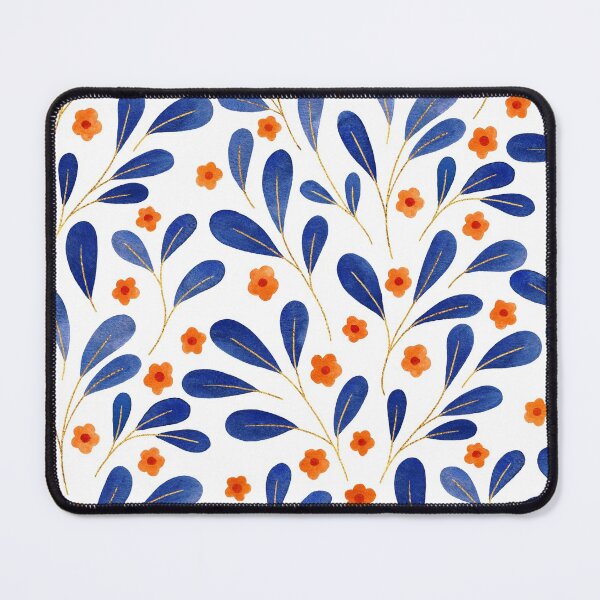 Item preview, Springtime Floral | Blue and Orange designed and sold by RebeccaFlaherty.