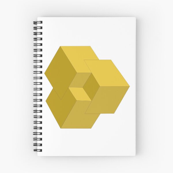 Item preview, Yellow 3D Isometric Cubes designed and sold by infinitewave.