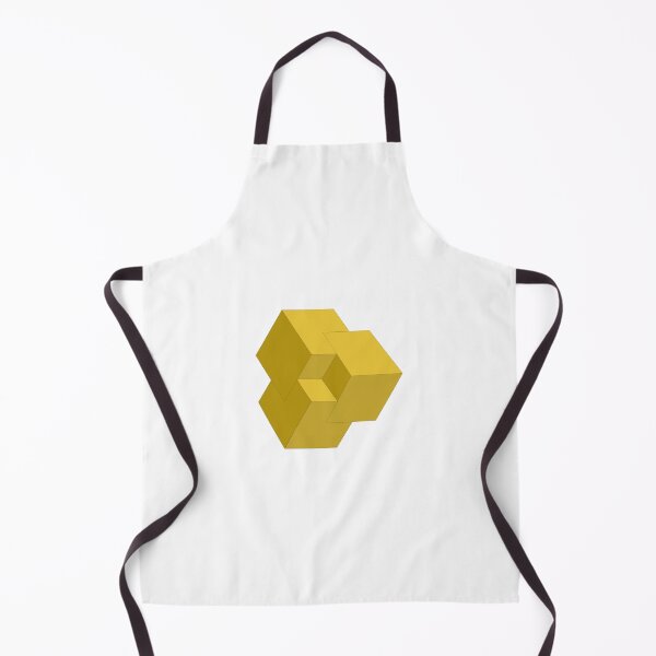 Item preview, Yellow 3D Isometric Cubes designed and sold by infinitewave.