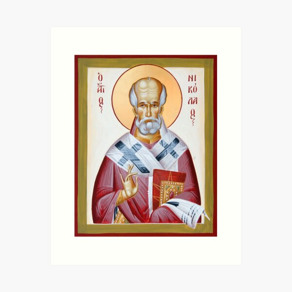 Item preview, St Nicholas of Myra III designed and sold by ikonographics.