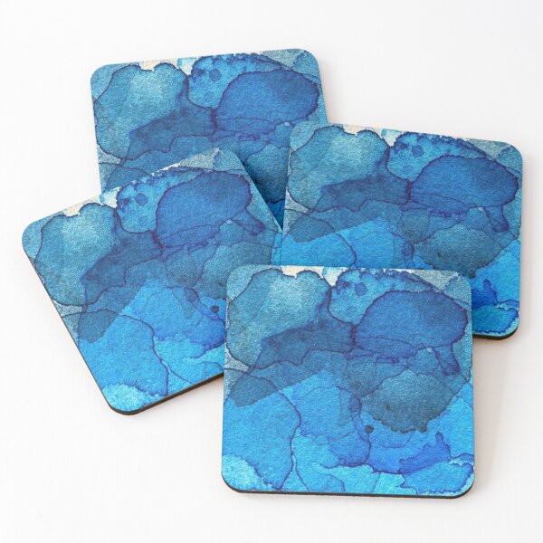 Item preview, Abstract blue paint splotch design designed and sold by xenxanses2.