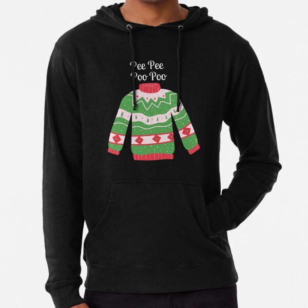 min importeren gebonden Pee Pee Poo Poo Ugly Christmas Sweater " Lightweight Hoodie for Sale by  Alan-NY | Redbubble