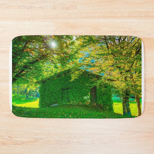 Item preview, Tree and House on the Field with sunlight in Autumn designed and sold by Mats Silvan.