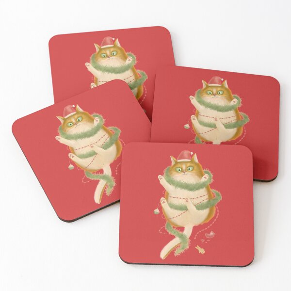 Item preview, Illustration of Funny Christmas Cat designed and sold by cgroenewald.