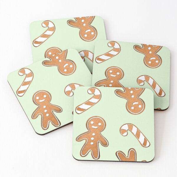 Item preview, Ginger bread | Candy cane | Cookies | Pattern 01 | Christmas | Green designed and sold by CuriosityEng.