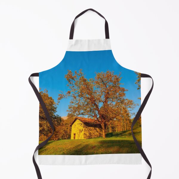 Item preview, Tree and House on the Field with Mountain View in Autumn designed and sold by Mats Silvan.