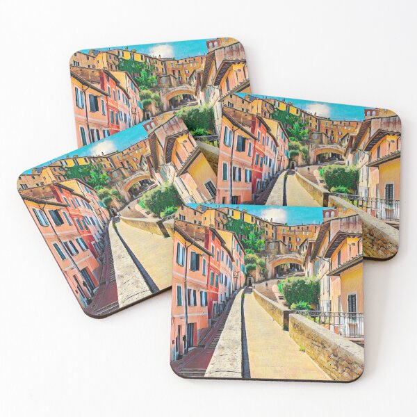 Item preview, Streets of Perugia designed and sold by Sofia-Draws.
