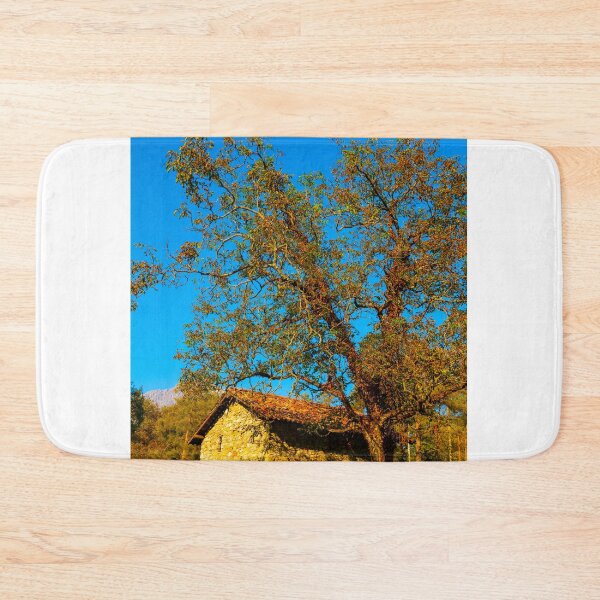 Item preview, Tree and House on the Field with Mountain View in Autumn designed and sold by Mats Silvan.