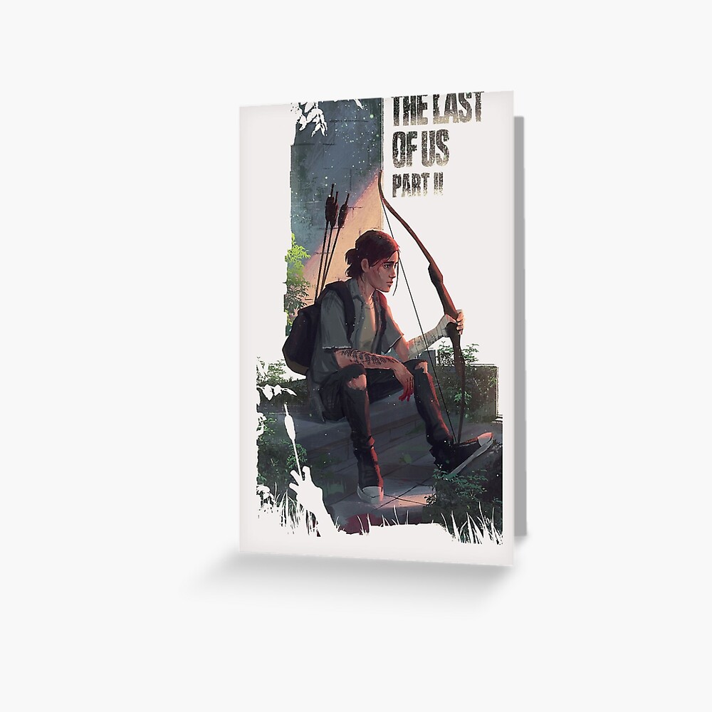 The Last of Us II Ellie Holding Gun  Greeting Card for Sale by  DolphinArts66