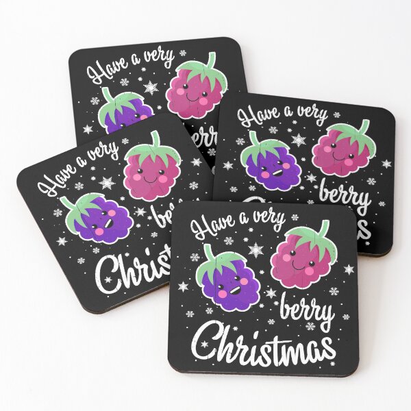 Item preview, Have a very berry Christmas! kawaii berries designed and sold by Happy Puppy Print On Demand.