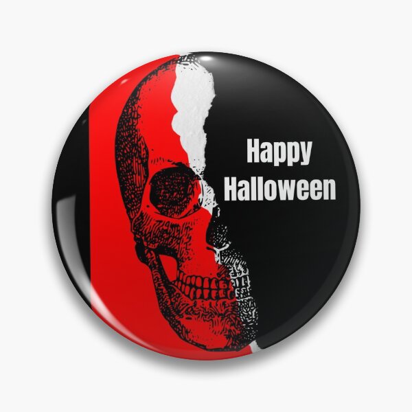 Item preview, Happy Halloween image of a skeleton with red and black  designed and sold by Paramita Sen.
